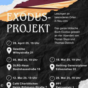 Terminübersicht Exodus-Projekt
